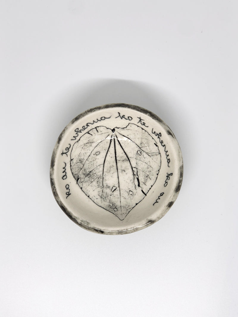 Borrowed Earth - Ceramic Whakataukī bowl / Small