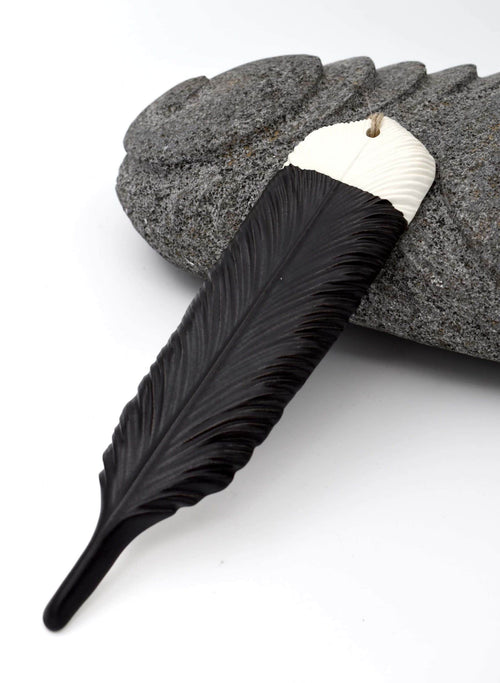 Ceramic Huia Feather