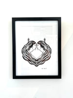 Maori Mermaid - Hongi / Framed Art