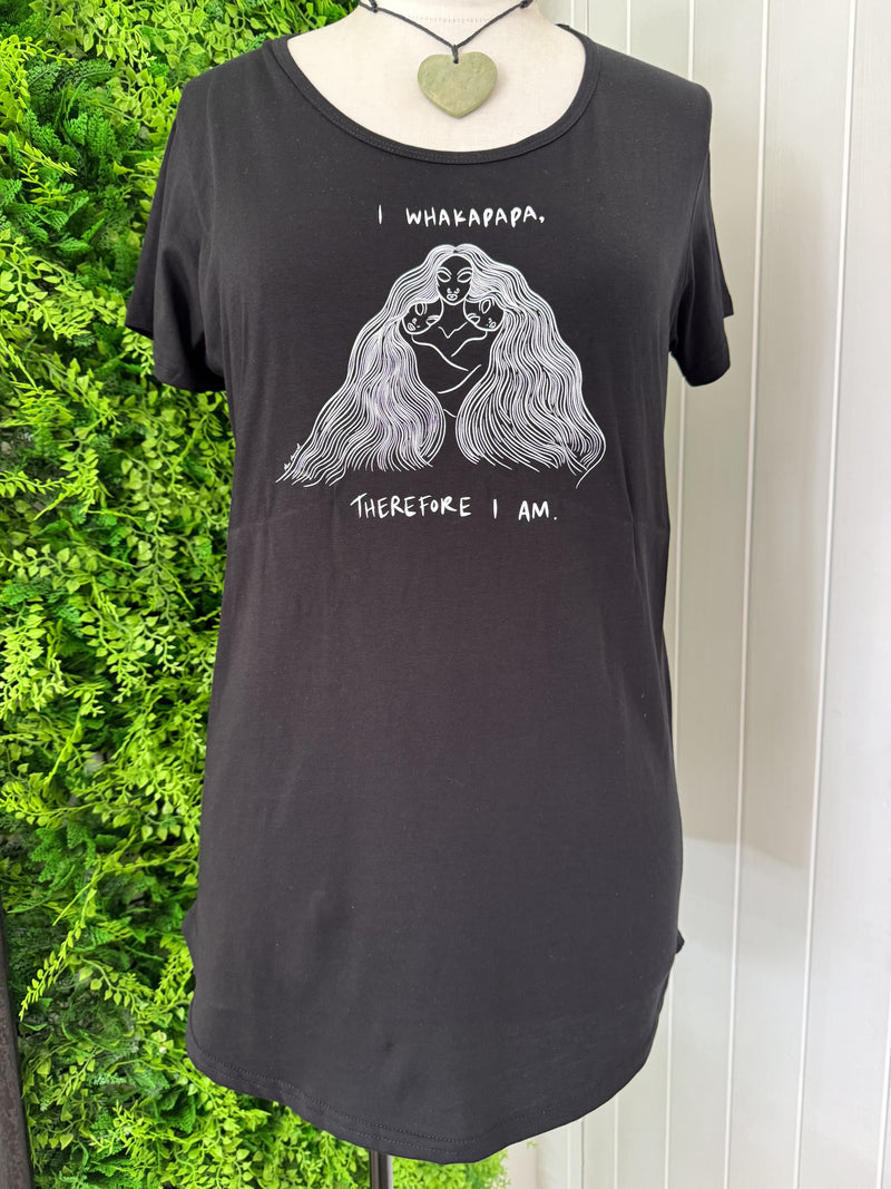 Maori Mermaid - "I Whakapapa therefore I AM" / Round Neck T-shirt