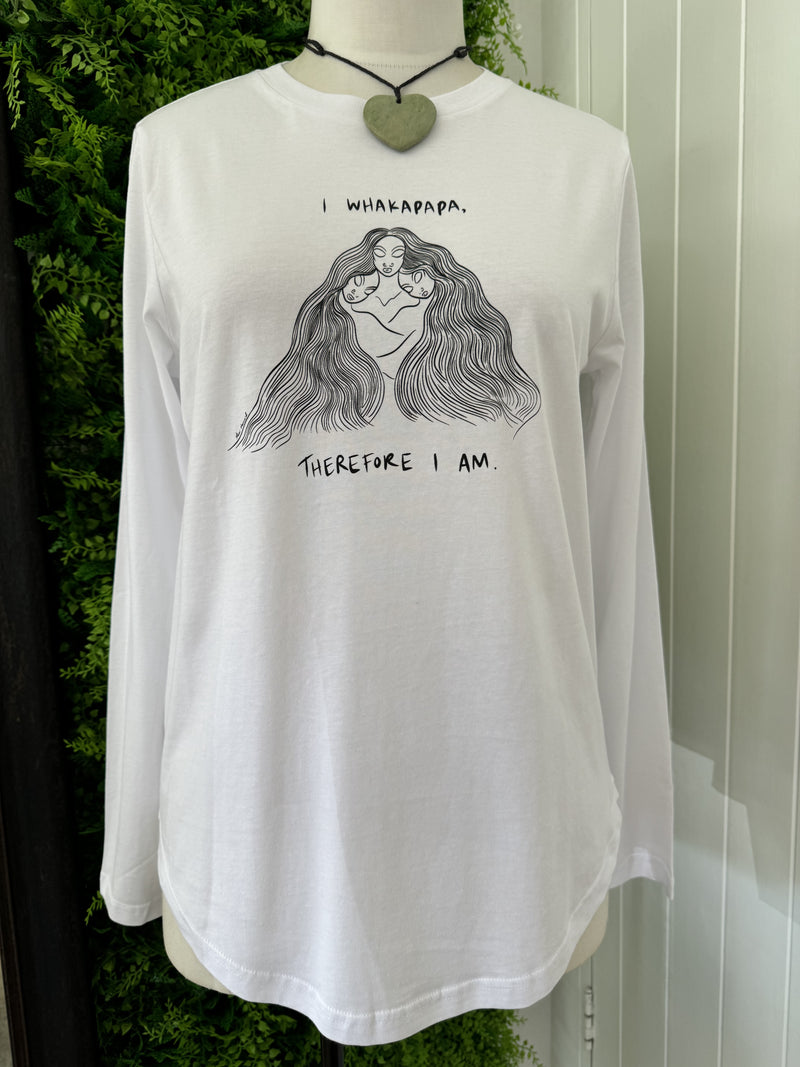 Maori Mermaid - "I Whakapapa therefore IAM" / Long Sleeve T-Shirt