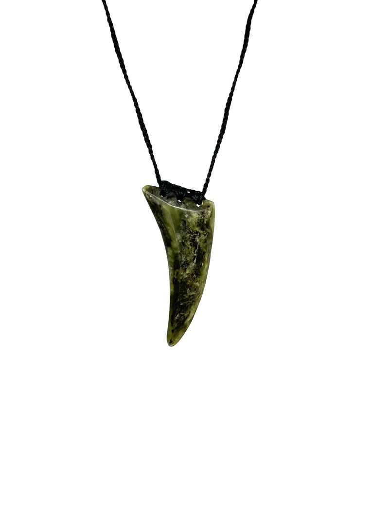 Sands Carving - Niho Large Pounamu Necklace