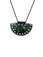 Sands Carving - Notched shield Pounamu Necklace