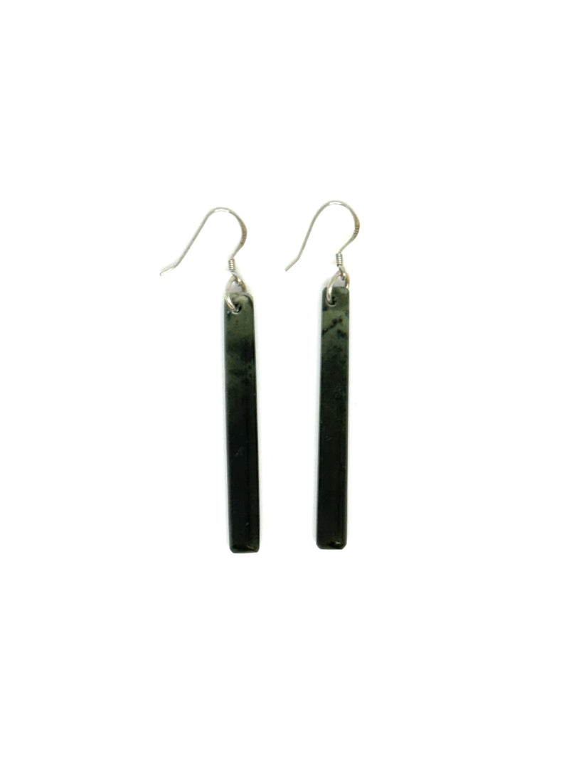 Sands Carving - Pounamu Earrings Whā