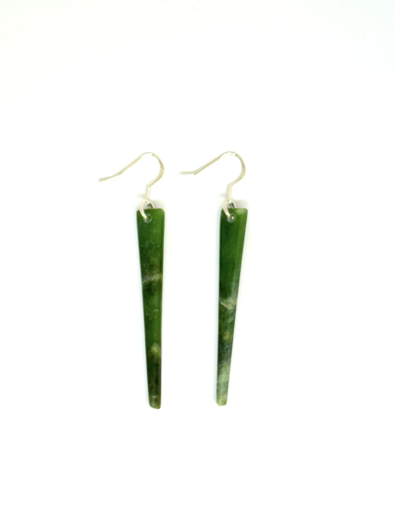 Sands Carving - Pounamu Earrings Iwa