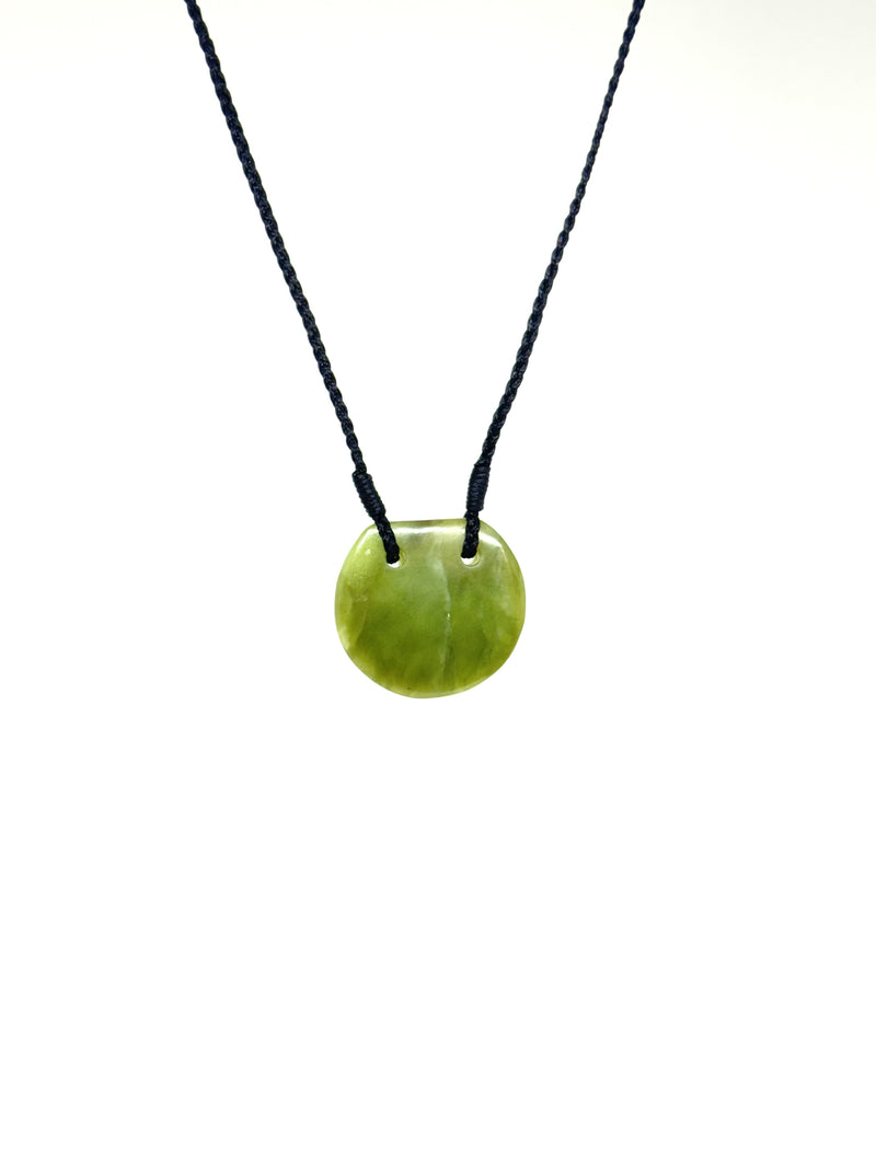 Sands Carving - Pounamu Disc Necklace #2