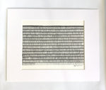 Marise Rarere - Woven works expressed in drawings #4 (ORIGINAL PRINT - FRAMED)