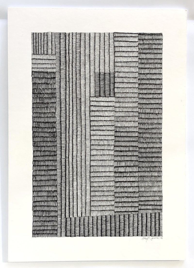 Marise Rarere - Woven works expressed in drawings #3 (ORIGINAL PRINT ONLY)