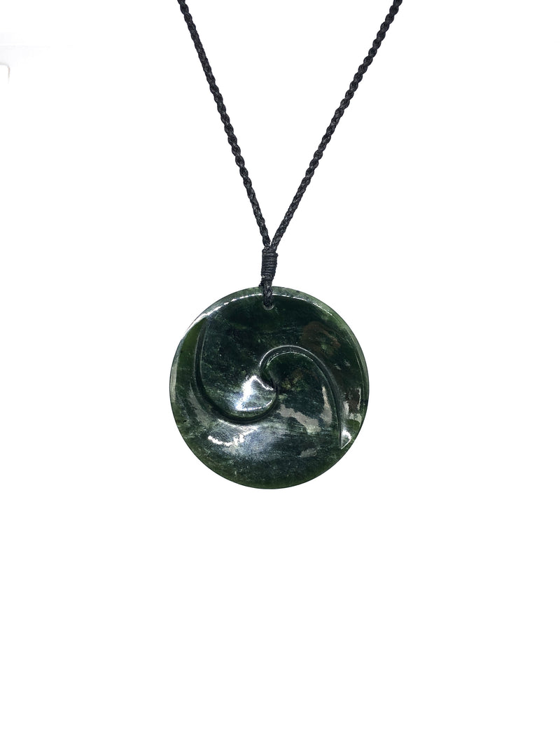 Sands Carving - Spiral Disc Pounamu Necklace