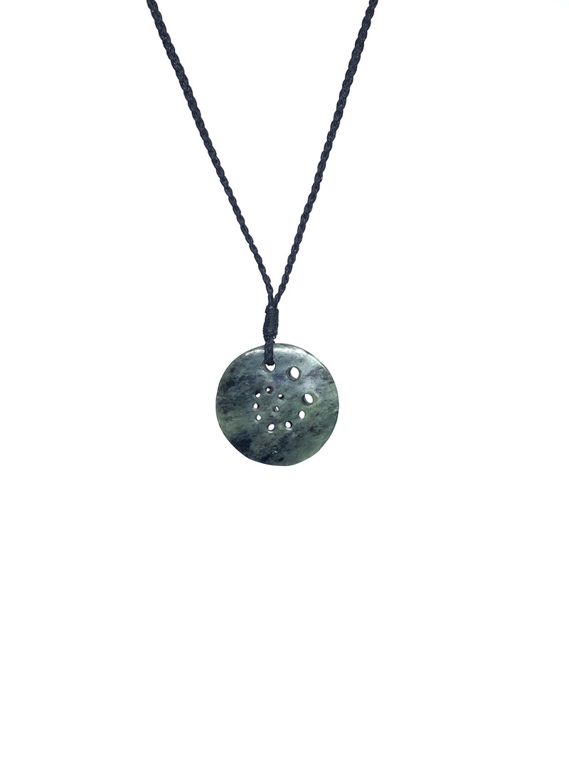 Sands Carving - Disc with Spiral Pounamu Necklace