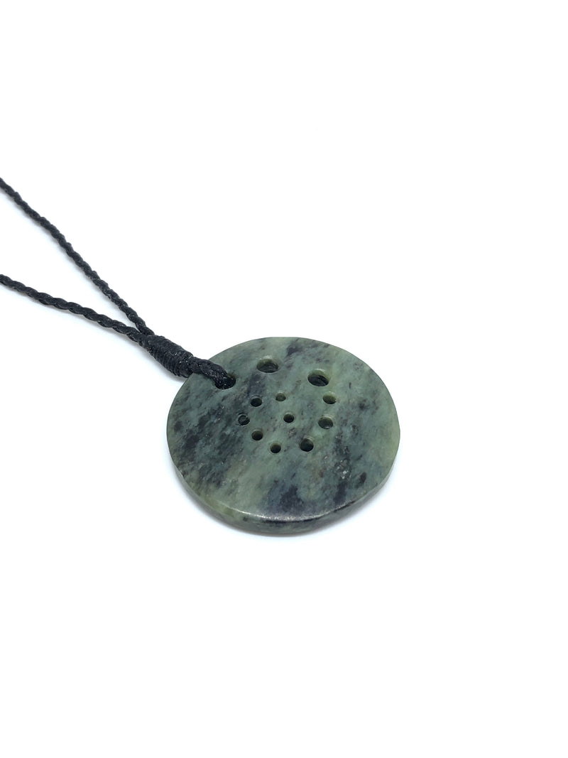 Sands Carving - Disc with Spiral Pounamu Necklace