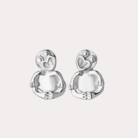 Boh Runga Lil TIKI Studs Silver