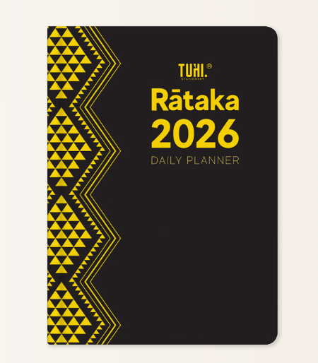 Tuhi Diary A51 Rataka Black & Gold 2026