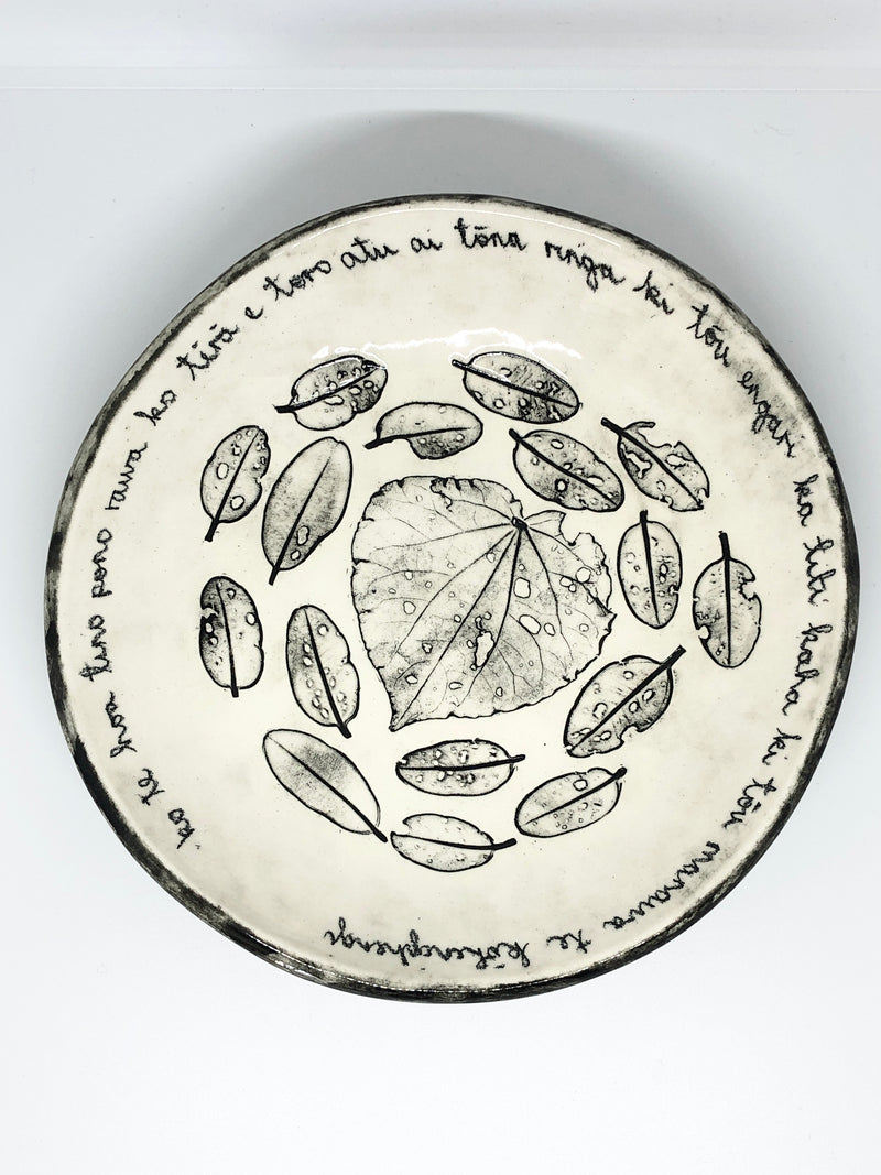 Borrowed Earth - Ceramic Whakataukī bowl / Large