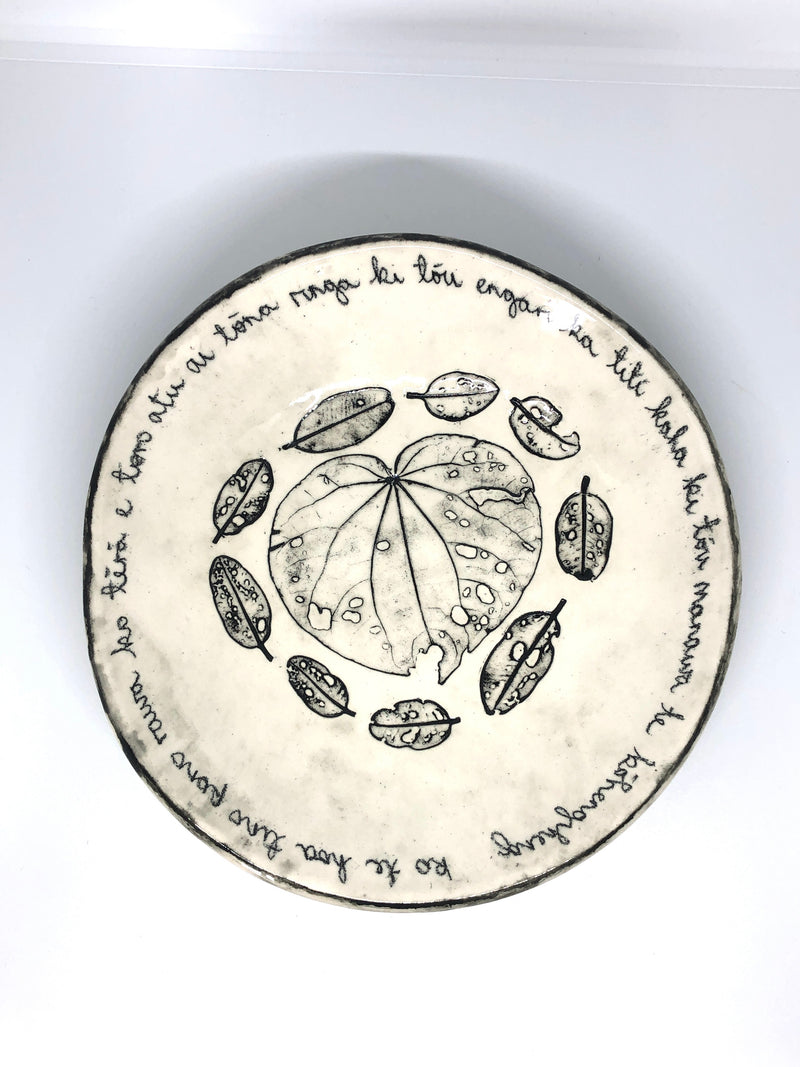 Borrowed Earth - Ceramic Whakataukī bowl / Large