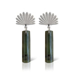 Boh Runga - Pounamu Pīwakawaka Drop Earrings