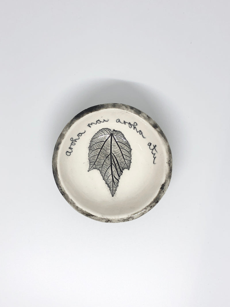 Borrowed Earth - Ceramic Whakataukī bowl / Small