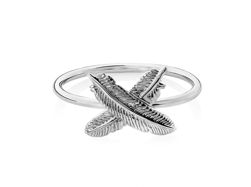 Boh Runga - Feather Kisses Ring Size Q